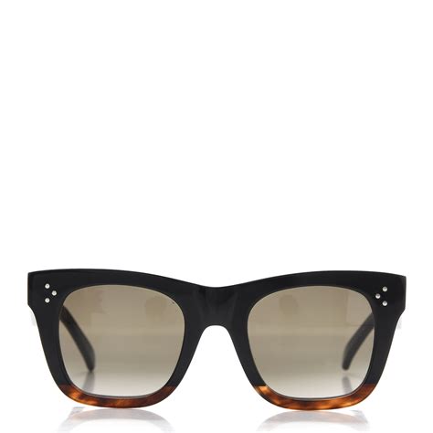 celine catherine sunglasses 41089|Celine Square Sunglasses CL41089S AEAZ3 Havana/Black .